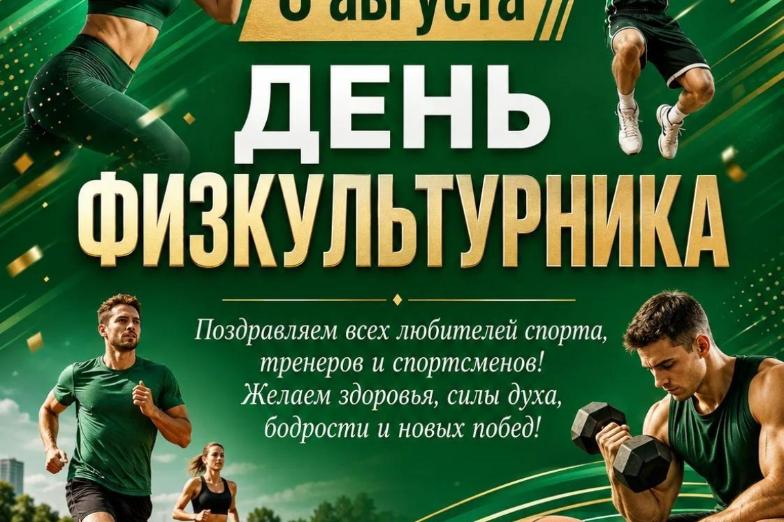 8 августа — День физкультурника!